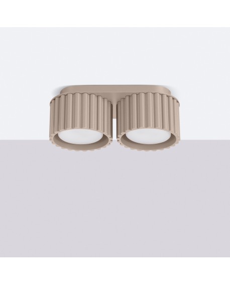 Plafon AURA 2 taupe Gx53 Sollux SL.1818