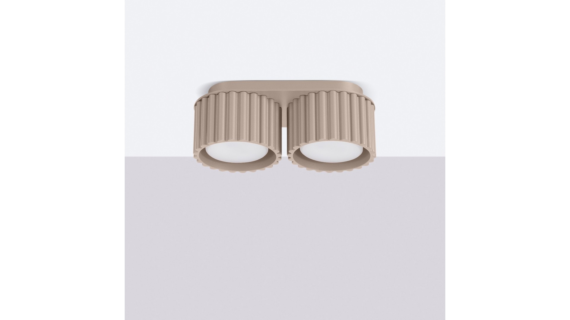 Plafon AURA 2 taupe Gx53 Sollux SL.1818