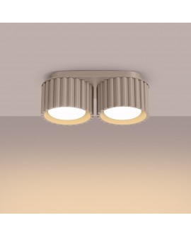 Plafon AURA 2 taupe Gx53 Sollux SL.1818