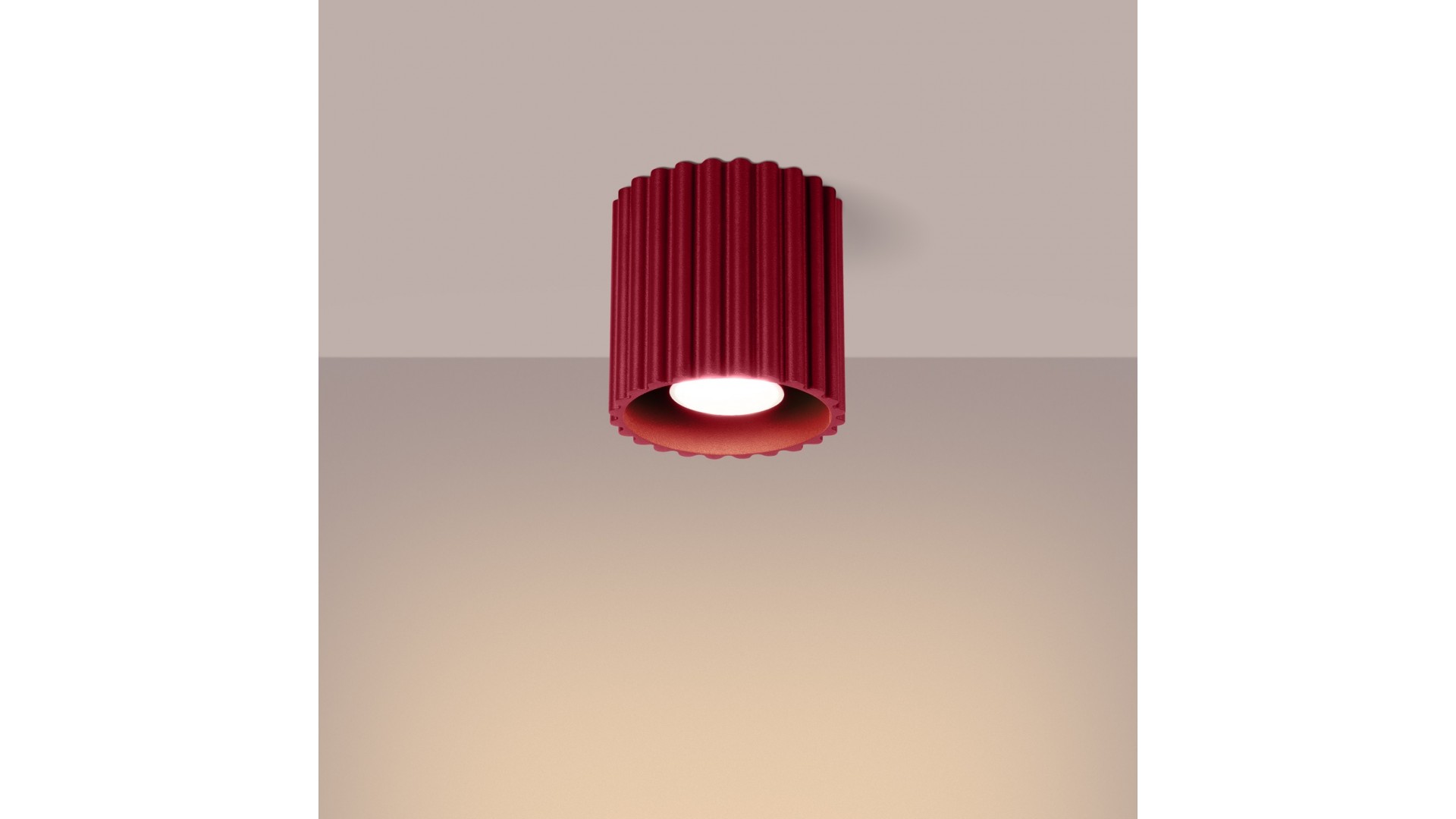 Plafon AURA 1 burgund GU10 Sollux SL.1819