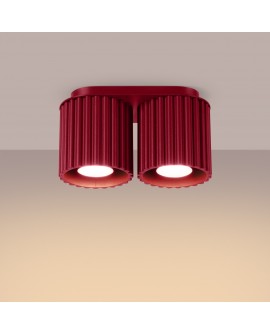 Plafon AURA 2 burgund GU10 Sollux SL.1820