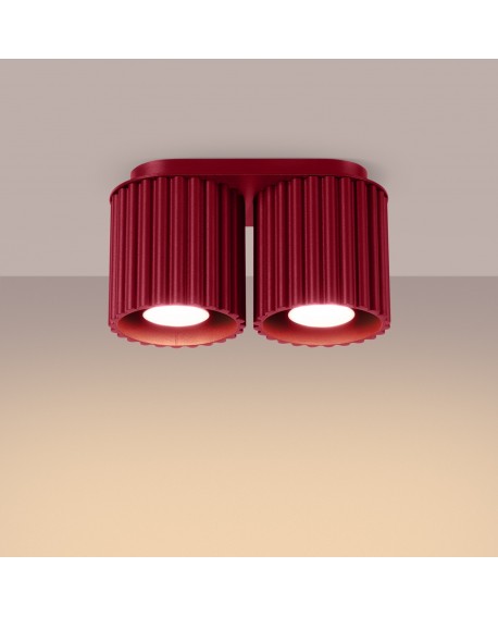 Plafon AURA 2 burgund GU10 Sollux SL.1820
