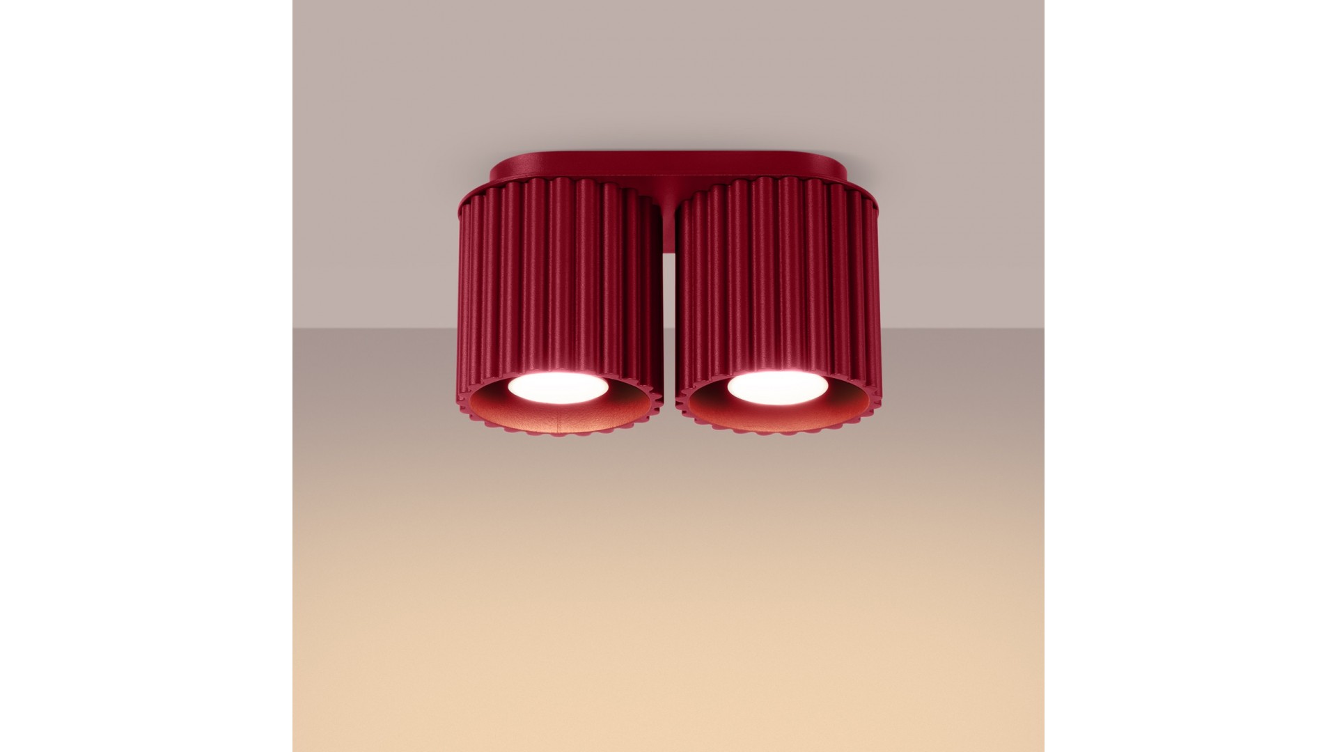 Plafon AURA 2 burgund GU10 Sollux SL.1820