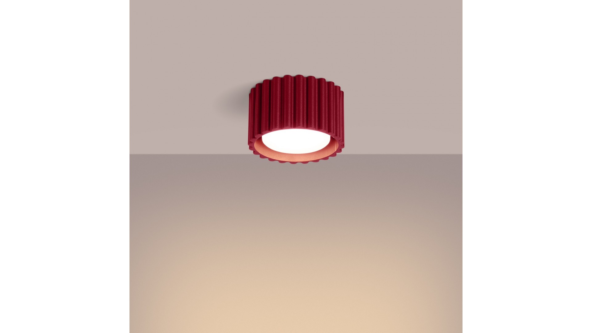 Plafon AURA 1 burgund Gx53 Sollux SL.1822