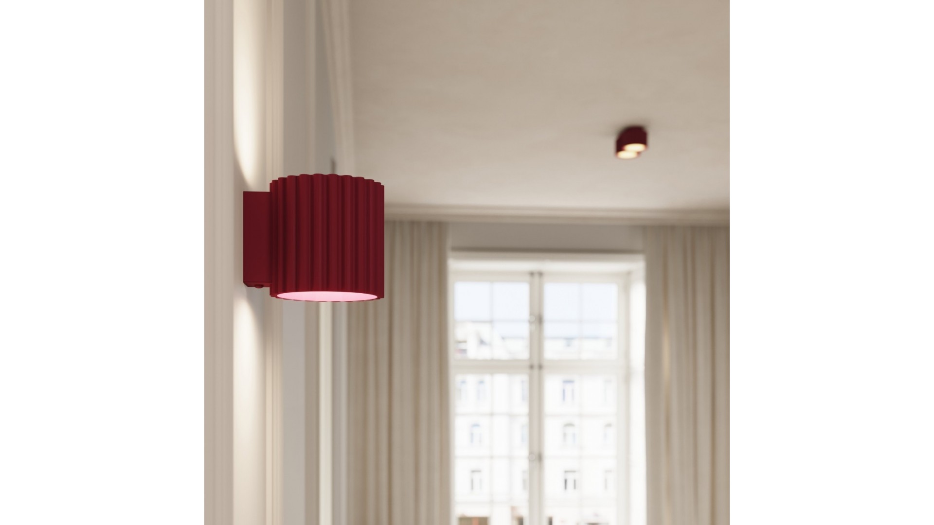 Plafon AURA 1 burgund Gx53 Sollux SL.1822