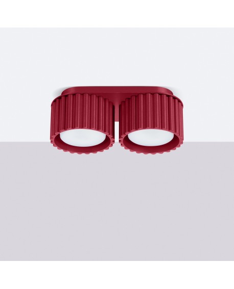Plafon AURA 2 burgund Gx53 Sollux SL.1823