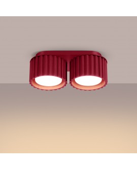 Plafon AURA 2 burgund Gx53 Sollux SL.1823