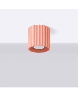 Plafon AURA 1 brzoskwiniowy GU10 Sollux SL.1824