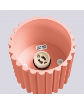 Plafon AURA 1 brzoskwiniowy GU10 Sollux SL.1824