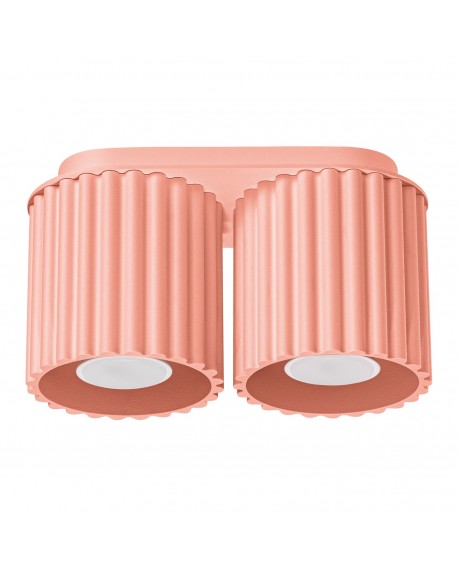 Plafon AURA 2 brzoskwiniowy GU10 Sollux SL.1825