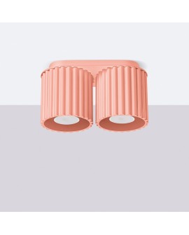 Plafon AURA 2 brzoskwiniowy GU10 Sollux SL.1825