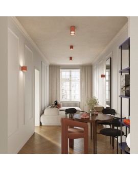 Plafon AURA 2 brzoskwiniowy GU10 Sollux SL.1825