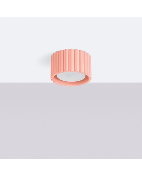 Plafon AURA 1 brzoskwiniowy Gx53 Sollux SL.1827