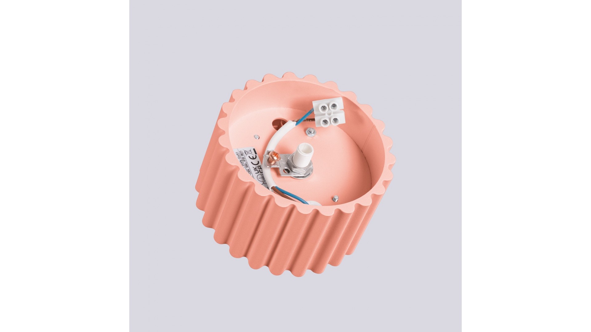 Plafon AURA 1 brzoskwiniowy Gx53 Sollux SL.1827