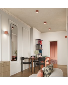 Plafon AURA 1 brzoskwiniowy Gx53 Sollux SL.1827