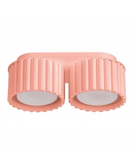 Plafon AURA 2 brzoskwiniowy Gx53 Sollux SL.1828