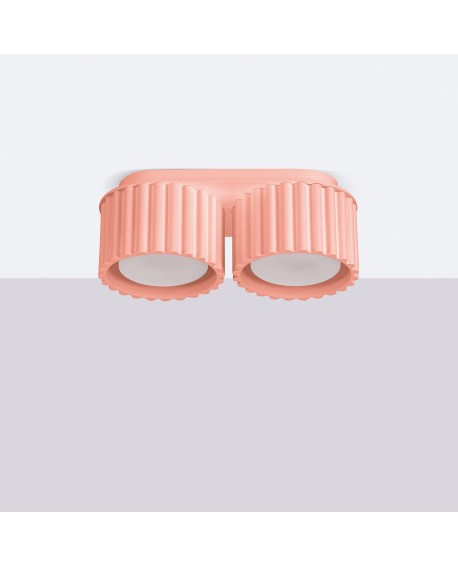 Plafon AURA 2 brzoskwiniowy Gx53 Sollux SL.1828