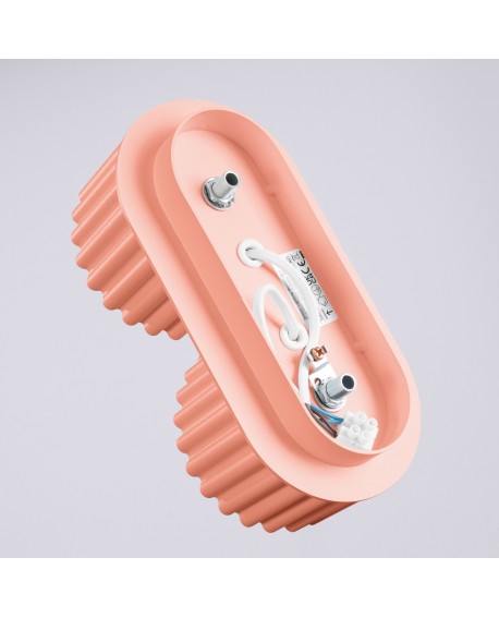 Plafon AURA 2 brzoskwiniowy Gx53 Sollux SL.1828