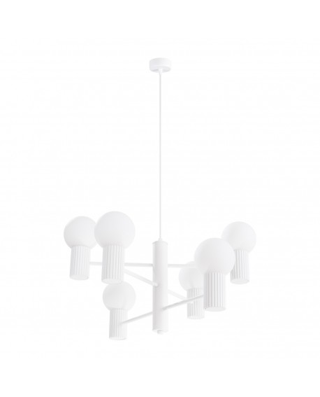 Żyrandol HALO 6 biały Sollux SL.1829