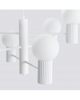 Żyrandol HALO 6 biały Sollux SL.1829