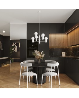 Żyrandol HALO 6 biały Sollux SL.1829