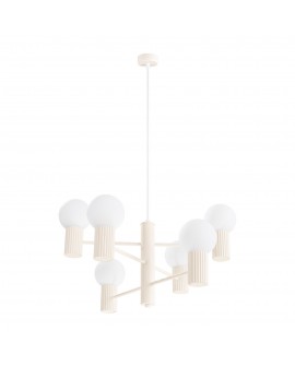 Żyrandol HALO 6 beżowy Sollux SL.1831