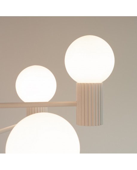 Żyrandol HALO 6 beżowy Sollux SL.1831