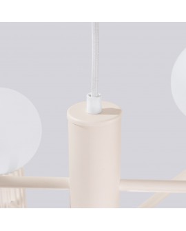 Żyrandol HALO 6 beżowy Sollux SL.1831