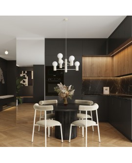 Żyrandol HALO 6 beżowy Sollux SL.1831