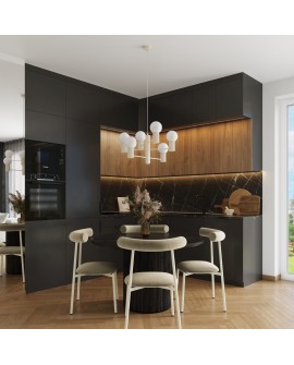 Żyrandol HALO 6 beżowy Sollux SL.1831