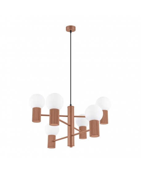 Żyrandol HALO 6 mocca Sollux SL.1834