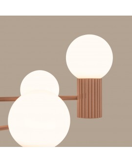 Żyrandol HALO 6 mocca Sollux SL.1834