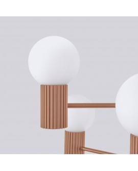 Żyrandol HALO 6 mocca Sollux SL.1834