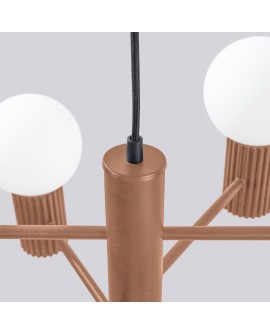 Żyrandol HALO 6 mocca Sollux SL.1834