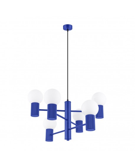 Żyrandol HALO 6 ultramaryna Sollux SL.1835