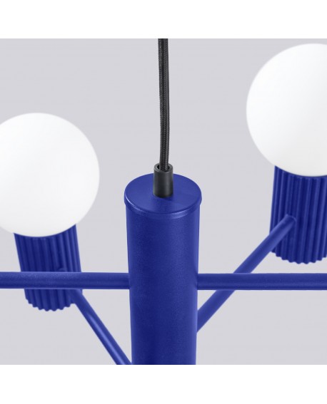 Żyrandol HALO 6 ultramaryna Sollux SL.1835