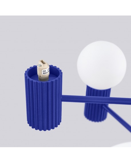 Żyrandol HALO 6 ultramaryna Sollux SL.1835