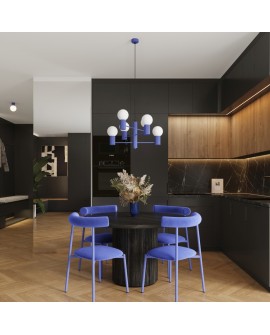 Żyrandol HALO 6 ultramaryna Sollux SL.1835