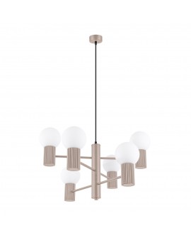 Żyrandol HALO 6 taupe Sollux SL.1836