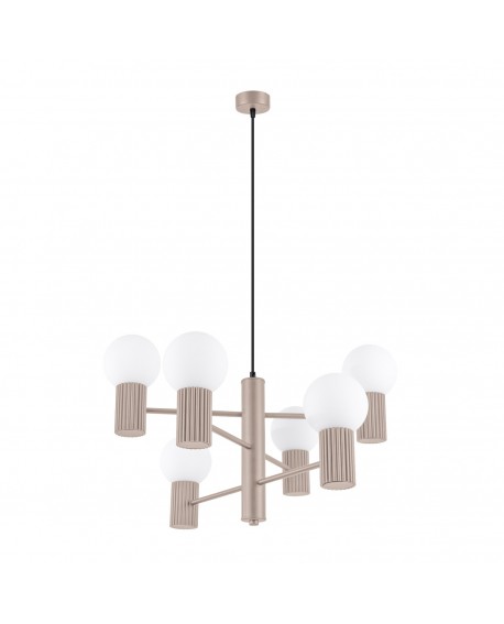 Żyrandol HALO 6 taupe Sollux SL.1836