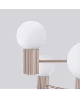 Żyrandol HALO 6 taupe Sollux SL.1836