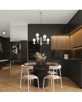 Żyrandol HALO 6 taupe Sollux SL.1836