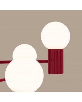 Żyrandol HALO 6 burgund Sollux SL.1837