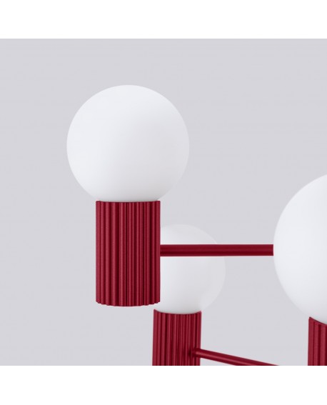 Żyrandol HALO 6 burgund Sollux SL.1837