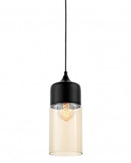 LAMPA WISZĄCA NOWOCZESNA LOFT CZARNA ZENIA LUMINA DECO