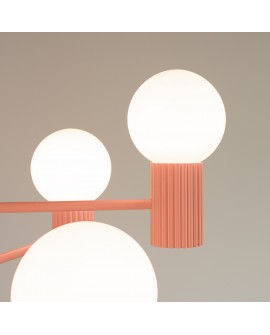 Żyrandol HALO 6 brzoskwiniowy Sollux SL.1838