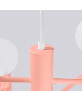 Żyrandol HALO 6 brzoskwiniowy Sollux SL.1838