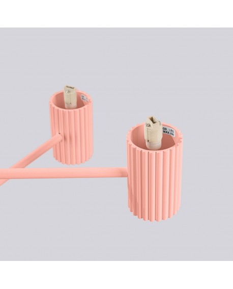 Żyrandol HALO 6 brzoskwiniowy Sollux SL.1838