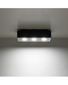 Plafon MONO 3 czarny