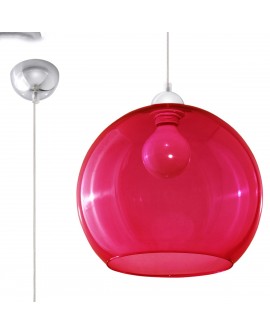 Lampa wisząca BALL czerwona
